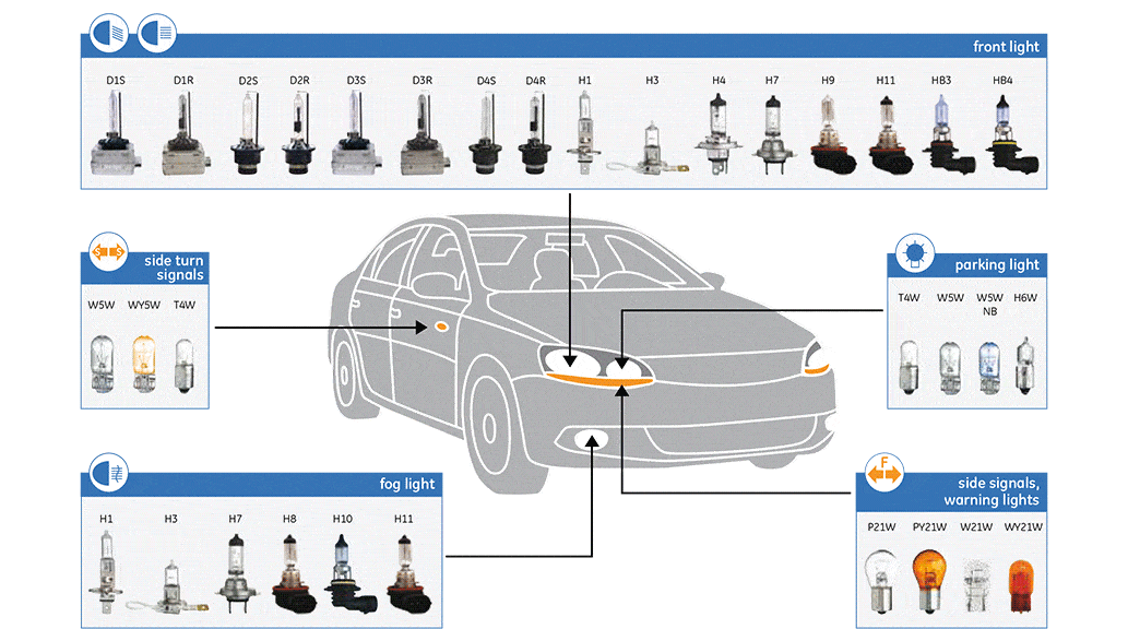 Auto Light Bulb Conversion Chart
