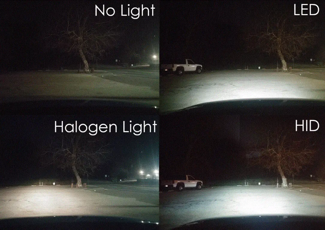 halogen led hid headlights quality comparison